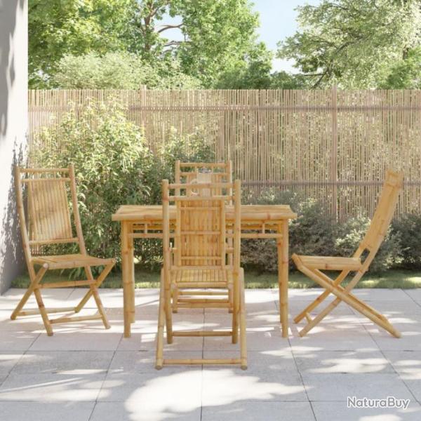 Ensemble  manger de jardin 5 pcs bambou