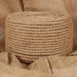 Corde de jute 25 m de long 12 mm d'épaisseur