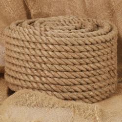 Corde de jute 25 m de long 16 mm d'épaisseur