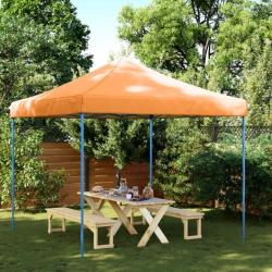 Tente de réception pliable escamotable orange 292x292x315 cm