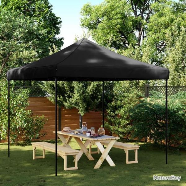 Tente de rception pliable escamotable noir 292x292x315 cm