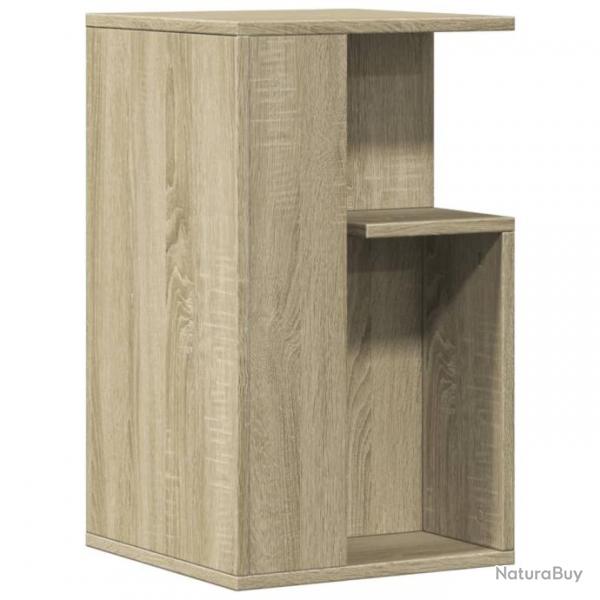 Table d'appoint chne sonoma 35x35x60 cm bois d'ingnierie