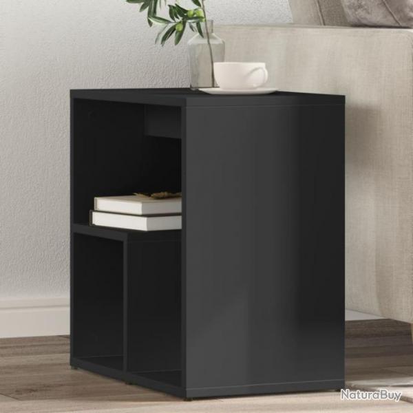 Table d'appoint Noir 50x30x50 cm Agglomr