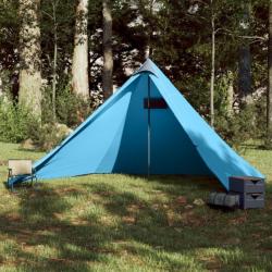 Tente familiale tipi 7 personnes bleu imperméable