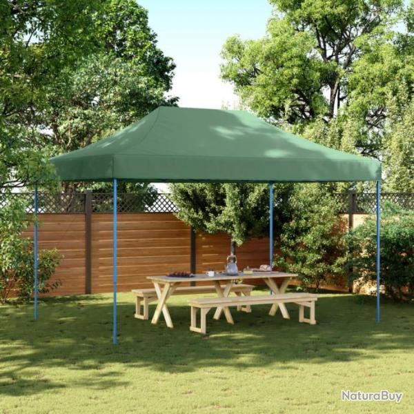 Tente de rception pliable escamotable vert 440x292x315 cm