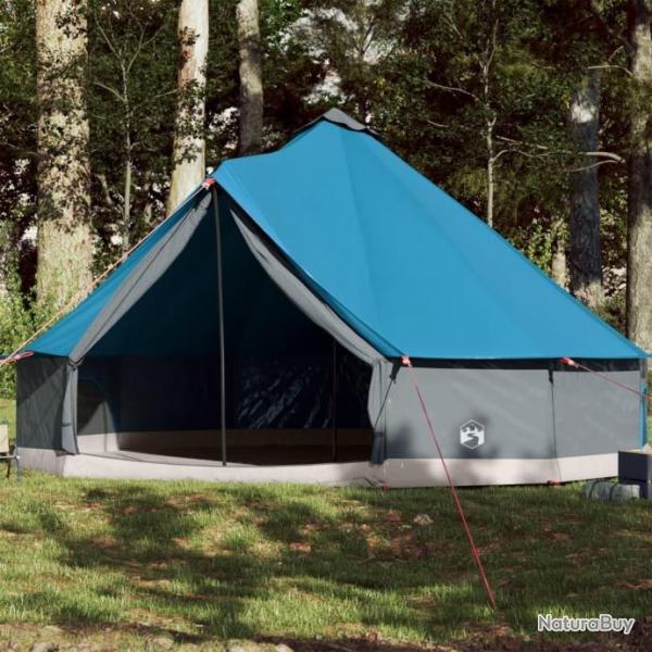 Tente familiale tipi 12 personnes bleu impermable