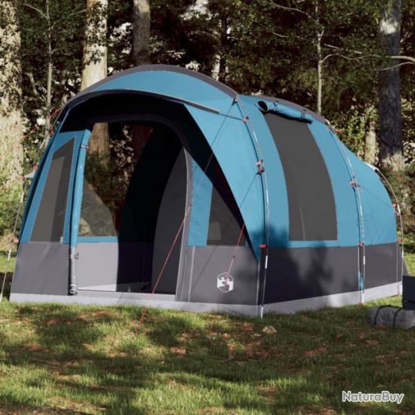 Tente de camping tunnel 3 personnes bleu impermable