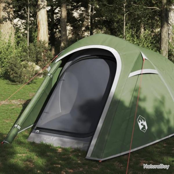 Tente de camping tunnel 3 personnes vert impermable