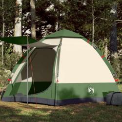 Tente de camping cabine 4 personnes vert libération rapide