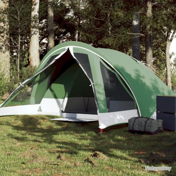 Tente de camping de cabine 4 personnes vert impermable