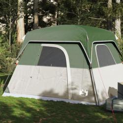 Tente de camping de cabine 4 personnes vert imperméable