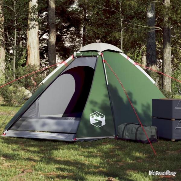 Tente de camping  dme 4 personnes vert impermable