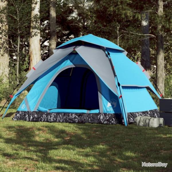 Tente de camping  dme 5 personnes bleu libration rapide