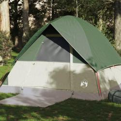 Tente de camping à dôme 4 personnes vert imperméable