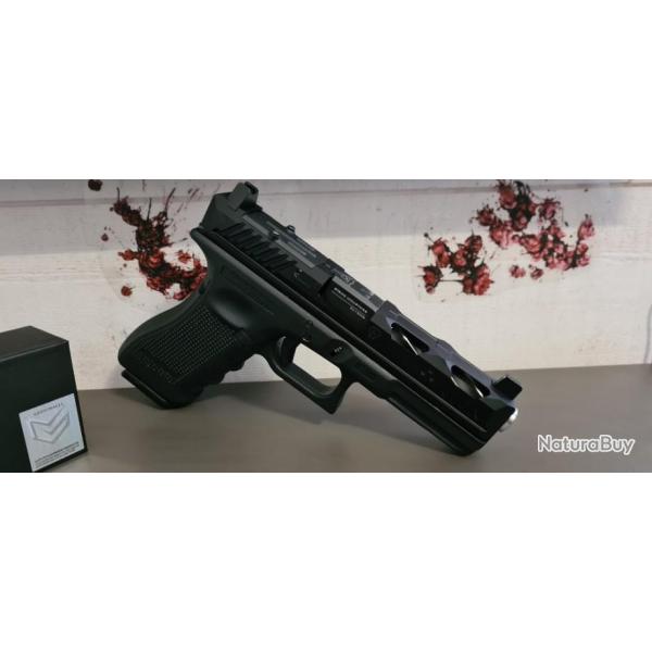 FIN RDUCTION! !PNA SLIDE ARK17 AIRSOFT ALUMINIUM BLACK SLIDE MARQUAGE LICENCED STRIKE INDUSTRIES RS