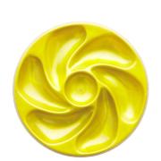 Assiette à Huîtres Or 12 Compartiments + 1 Citron/Sauce – Diam. 30,5 Cm, Fabriquée En France