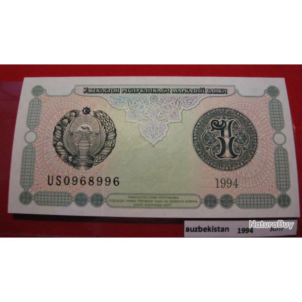 ouzbekistan  billet de 1 sum 1994 neuf