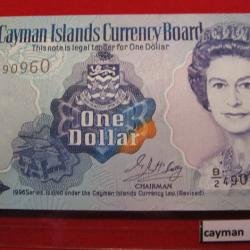 cayman  billet de 1 dollar Elisabeth II 1996 neuf