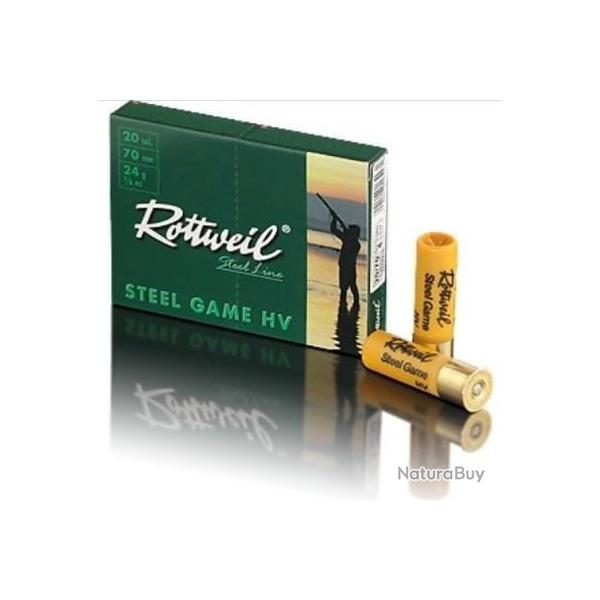 Munitions ROTTWEIL steel game hv cal.20/70 24g par 30