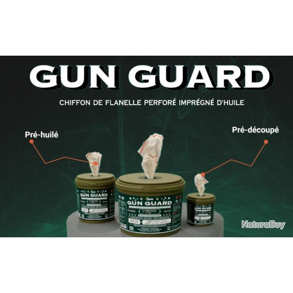 GunGuard 100 Lingettes pr imbib pour l'entretien de vos armes avec une qualit militaire