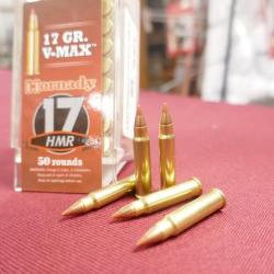 50 cartouches 17HMR en 17gr V-MAX de HORNADY