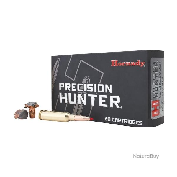 Munitions HORNADY cal.6.5 creedmoor 143gr eld-x prcision hunter par 20