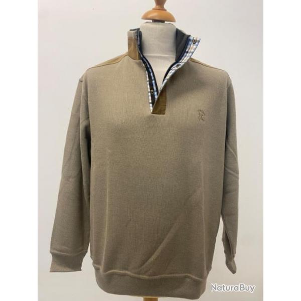 Sweat col camionneur chtaigne - LOVERGREEN