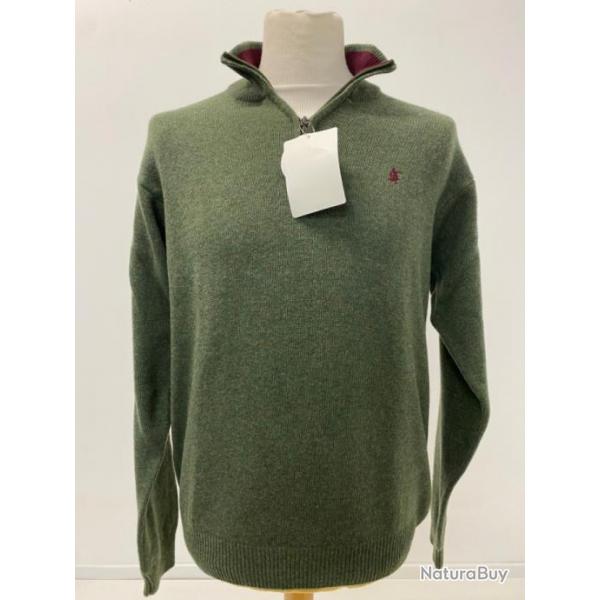 Pull col zipp vert - LOVERGREEN