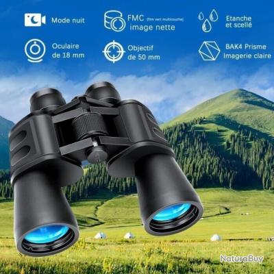 FELiCON Jumelles Mode Portable HD Zoom Film Bleu BAK4 Vision