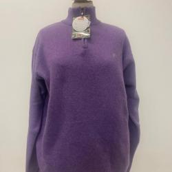 Pull Lambswool parme - LOVERGREEN