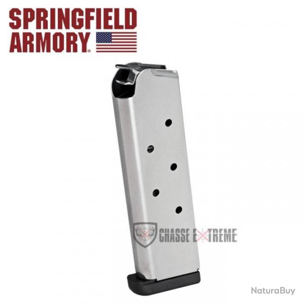 Chargeur SPRINGFIELD ARMORY 1911 Stainless Steel avec Slam Pad Cal 45 Acp