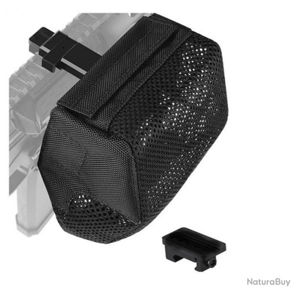 Sac rcuprateur de douilles pour armes en nylon noir