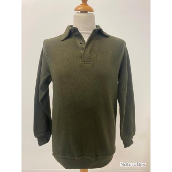 Sweat col boutonn vert - LOVERGREEN