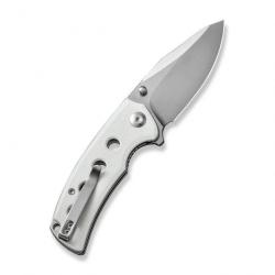 Couteau Sencut Excalis White Manche G10 Lame Acier 9Cr18MoV Tanto Reverse Satin IKBS Clip S230682