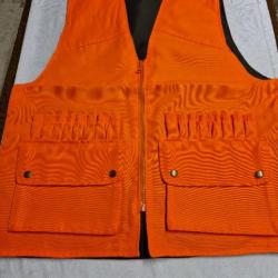 GILET DE SECURITE - orange réversible en vert