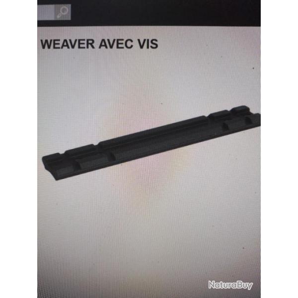 Embase longue type Weaver avec vis pour browning bar mk Benelli Argo arttech et winchester sxr