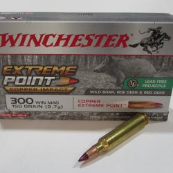 1 boite neuve de 20 cartouches calibre 300 Winchester Magnum Extreme point copper impact 150 grains