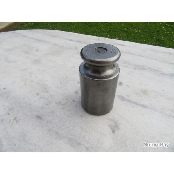 VINTAGE - Ancien grand Poids d'apothicaire/Chimiste de 2kgs, en laiton Chrom - FRANCE (Vers 1950)