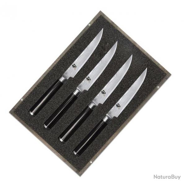 Set 4 couteaux steak "Shun Classic" damas [Kai]