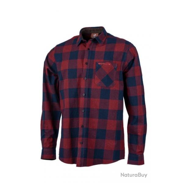 Chemise rouge 100% coton