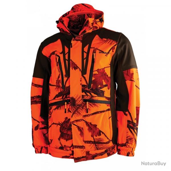Veste softshell camo orange