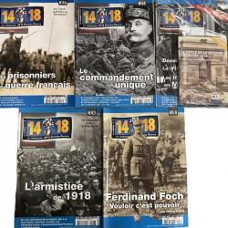 Lot de 4 revues 14-18 Le magazine de la Grande Guerre (43,44,45,46) et un Hors Série No 8 et un DVD