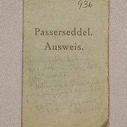 Ausweis laissé passer Suédois 1941 WW2
