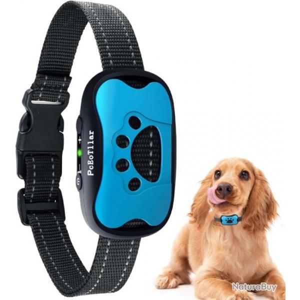 Collier de Dressage pour Chien avec 2 Modes Vibration et Son 7 Niveaux de Sensibilit Rechargeable