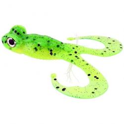 LEURRE SOUPLE GRENOUILLE GUNKI BULL FROG 130 LIME CHART PEPPER