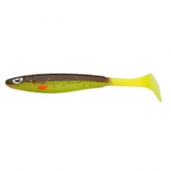 LEURRE SOUPLE SHAD BERKLEY SICK SMASH 17CM BROWN CHARTREUSE