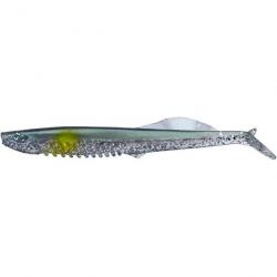 LEURRE SOUPLE SHAD GUNKI V3IB 105 GREEN SHINER YELLOW