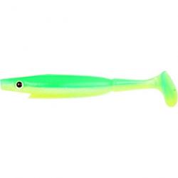 LEURRE SOUPLE SHAD CWC PIGLET 10CM unité 12 LIMETREUSE