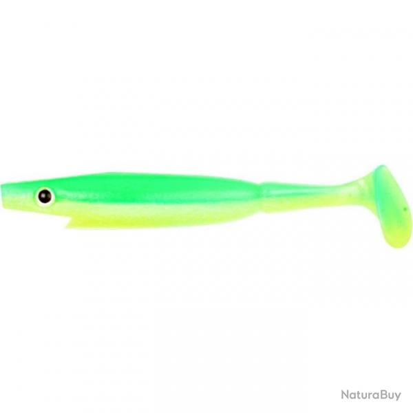 LEURRE SOUPLE SHAD CWC PIGLET 10CM unit 12 LIMETREUSE