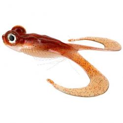 LEURRE SOUPLE GRENOUILLE GUNKI BULL FROG 100 unité BROWN SUGAR RED FLK